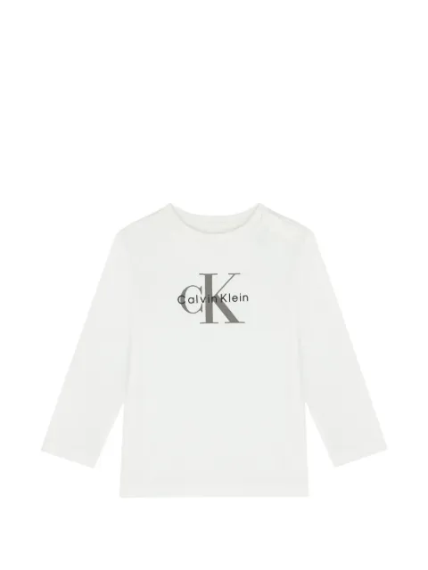 Calvin Klein Kids playera con logo estampado