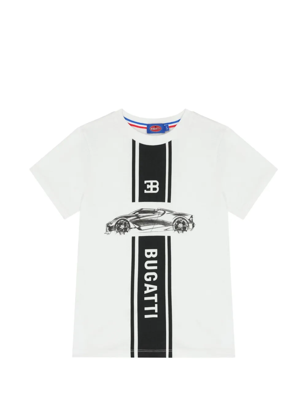 Bugatti Kids car-graphic T-shirt - Bianco
