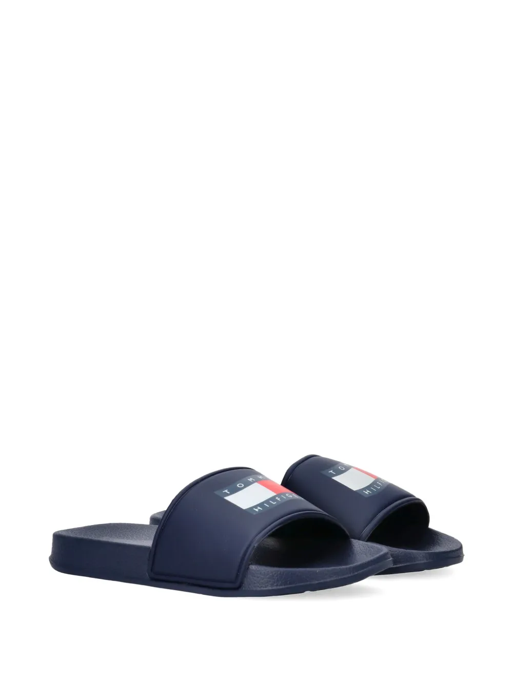 Tommy Hilfiger Junior Slippers met logodetail Blauw