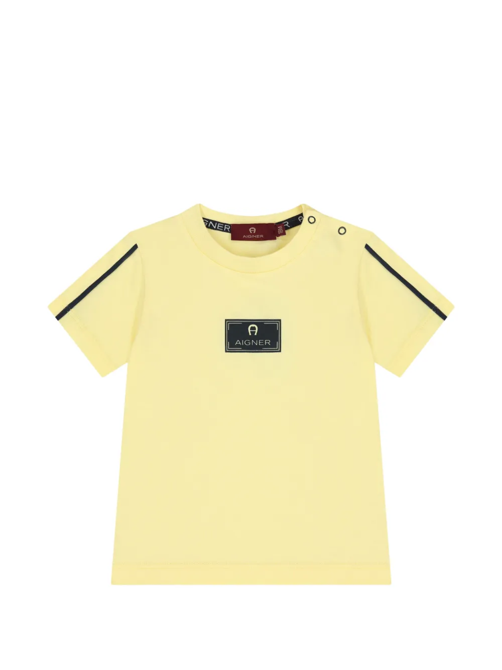 Aigner Kids T-shirt con logo - Giallo