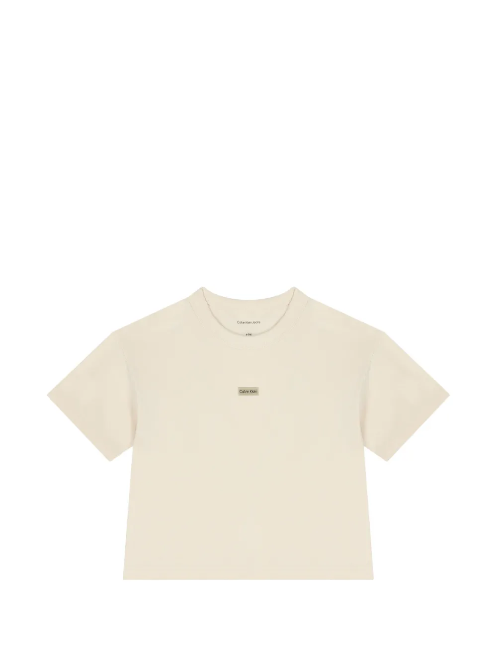 Calvin Klein Kids T-shirt a maniche corte - Toni neutri