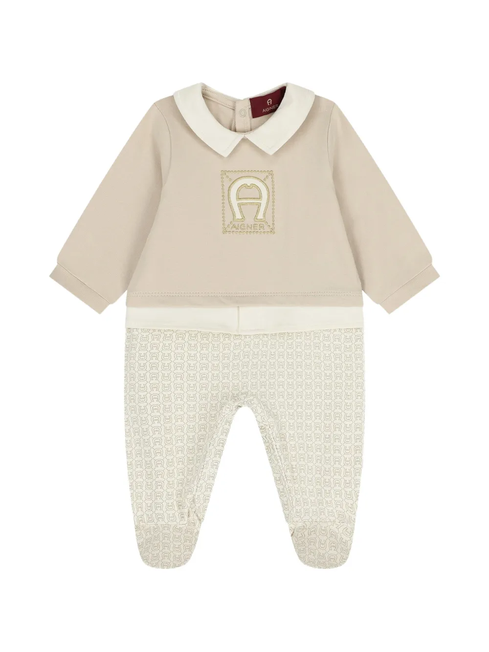 Aigner Kids patterned romper - Toni neutri