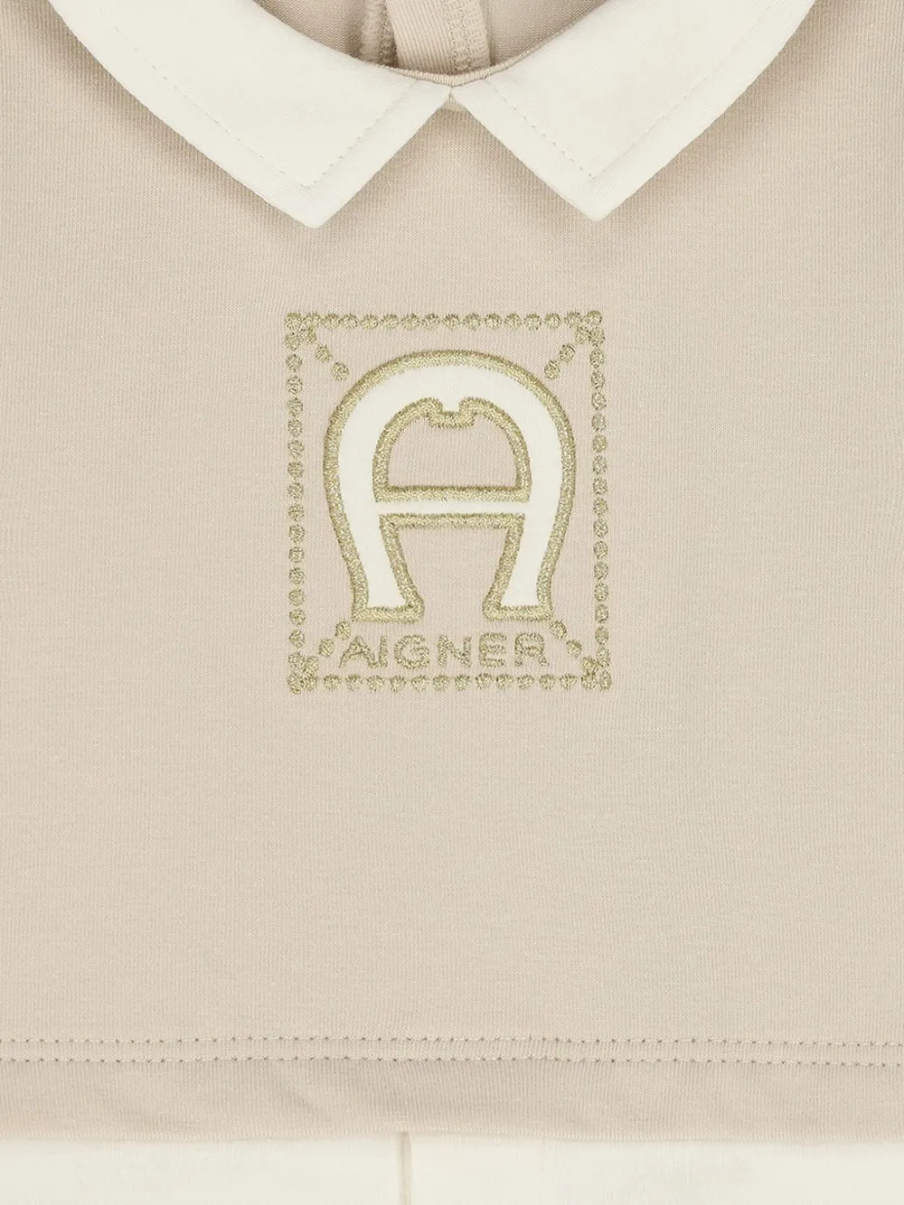 Aigner Kids Romper met patroon Beige