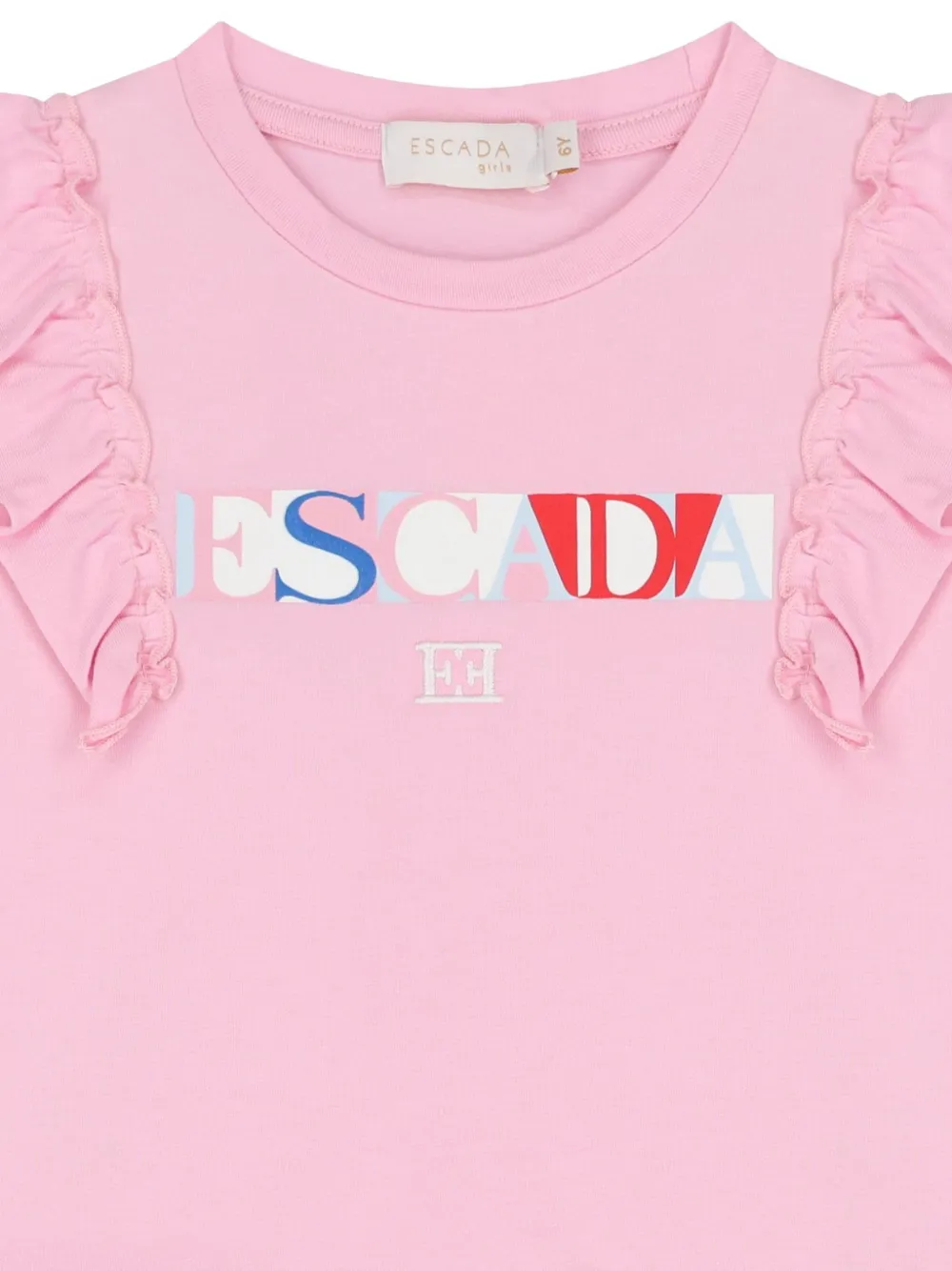 Escada Kids Jurk met ruches Roze