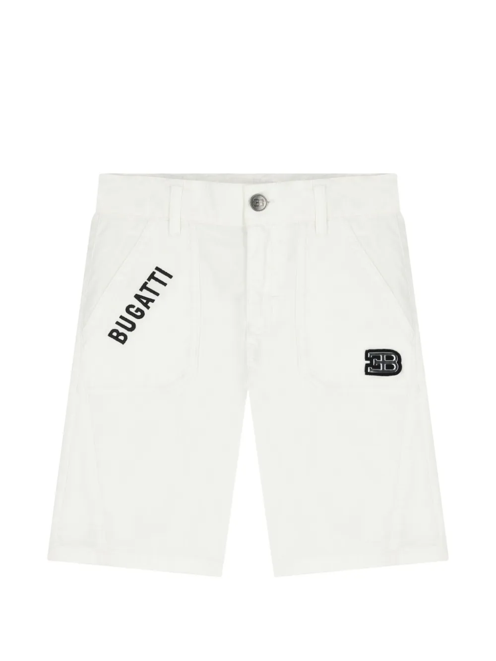 Bugatti Kids' Logo-detail Shorts In White