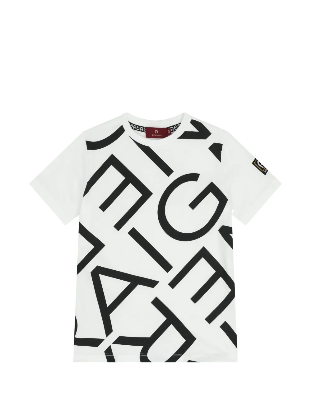Aigner Kids printed T-shirt - Weiß