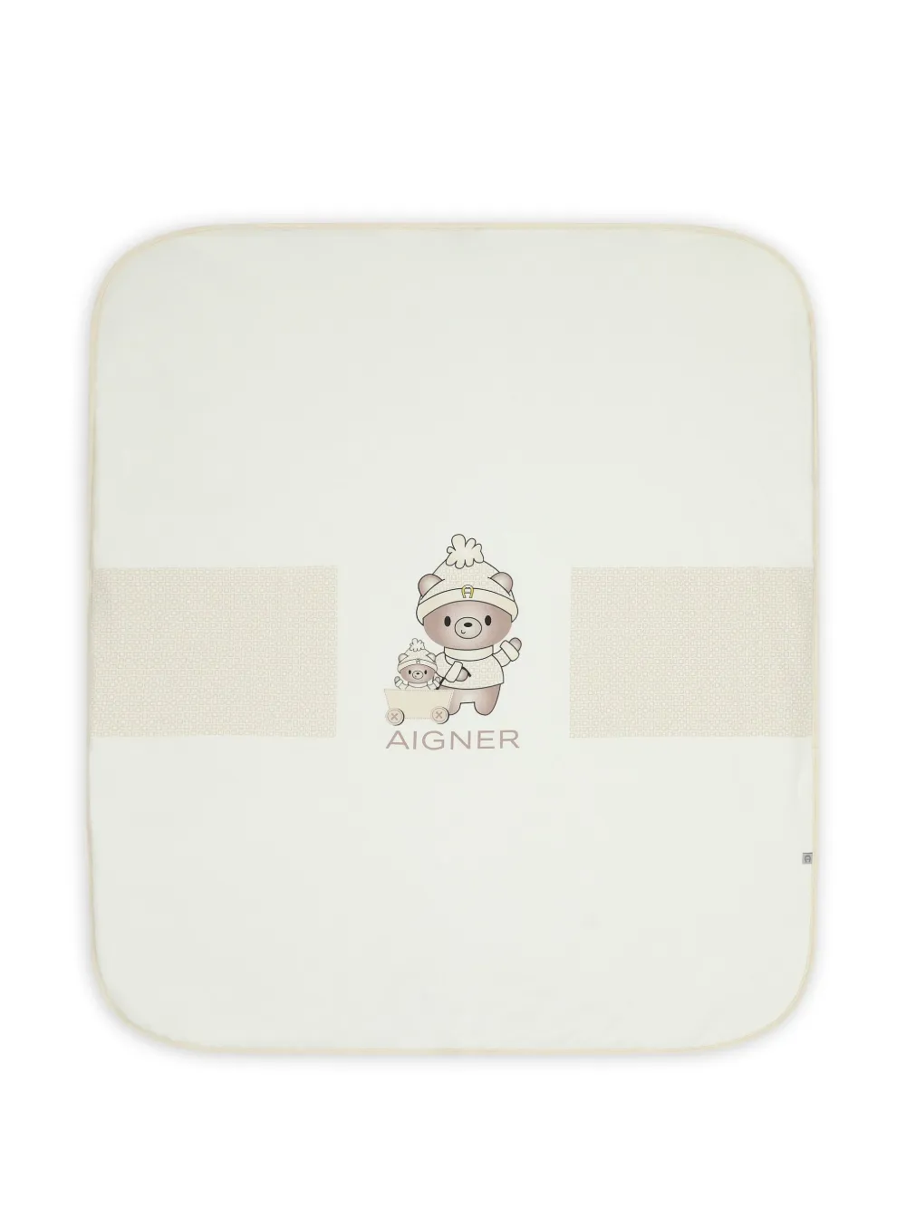 Aigner Kids Coperta con stampa - Toni neutri