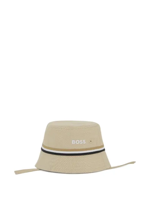 BOSS Kidswear gorro de pescador con motivo de rayas