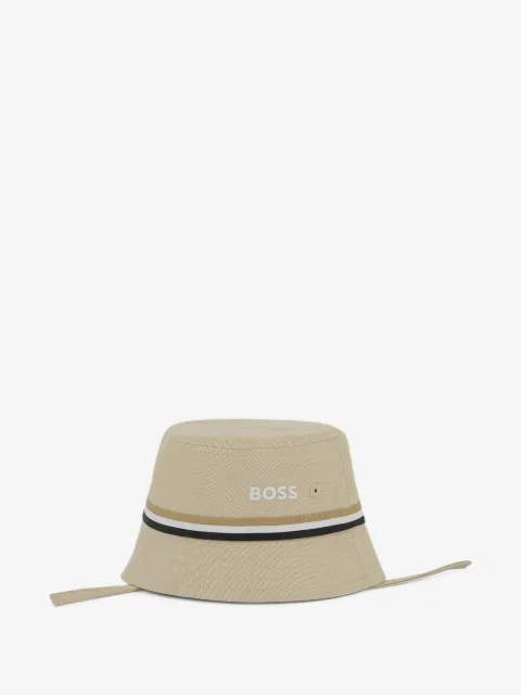 BOSS Kidswear striped bucket hat