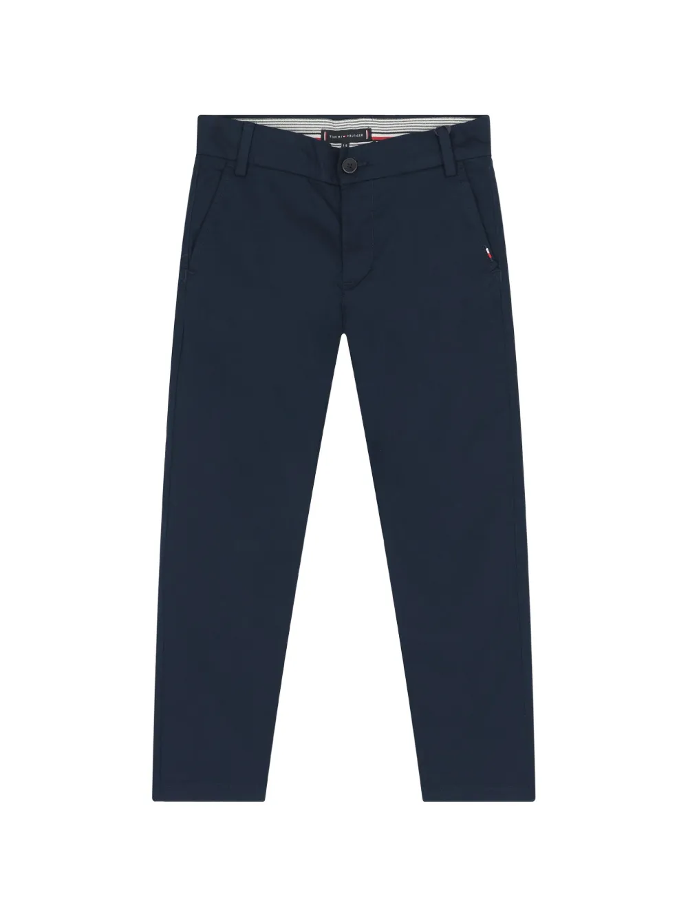 Tommy Hilfiger Junior logo-detail chino trousers - Blu