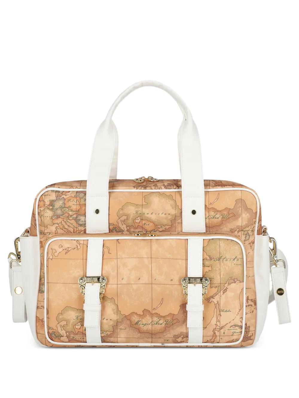 Alviero Martini Kids map-print changing bag - Toni neutri