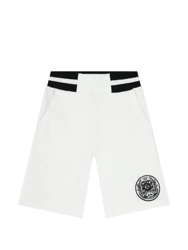 Balmain Kids ストライプ ショートパンツ | ホワイト | FARFETCH JP