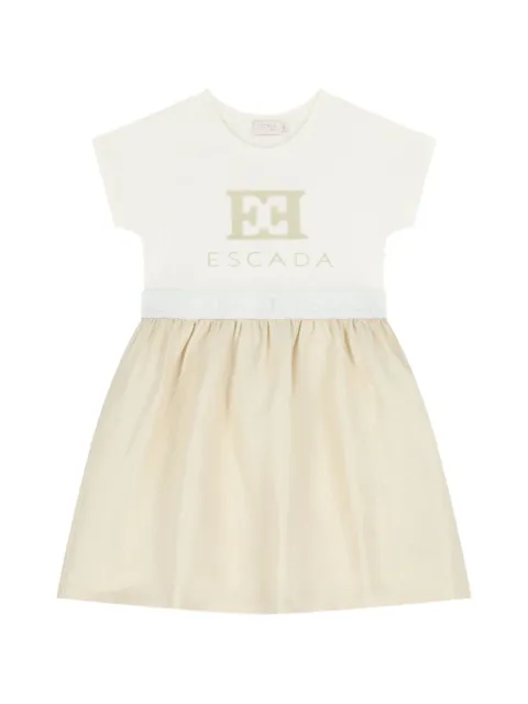 Escada Kids vestido con logo en la pretina