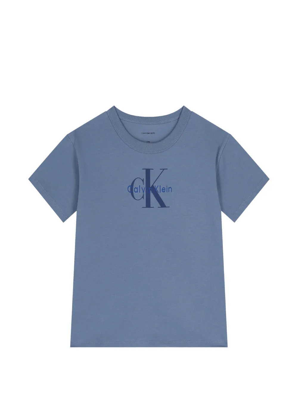 Calvin Klein Kids logo-detail T-shirt - Blu