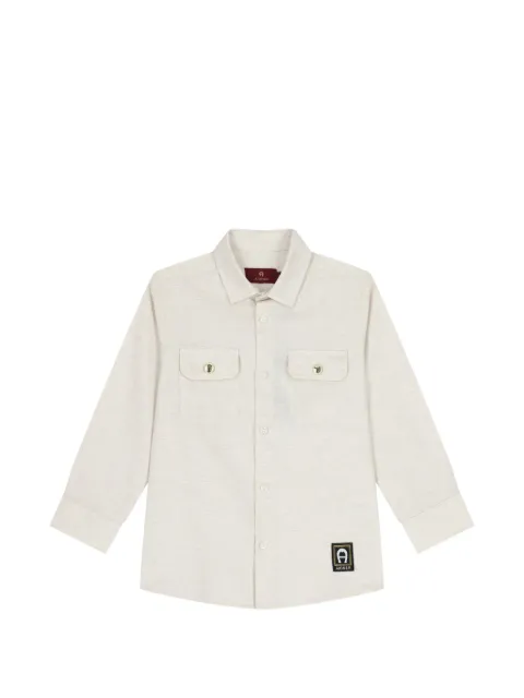 Aigner Kids pocket button shirt