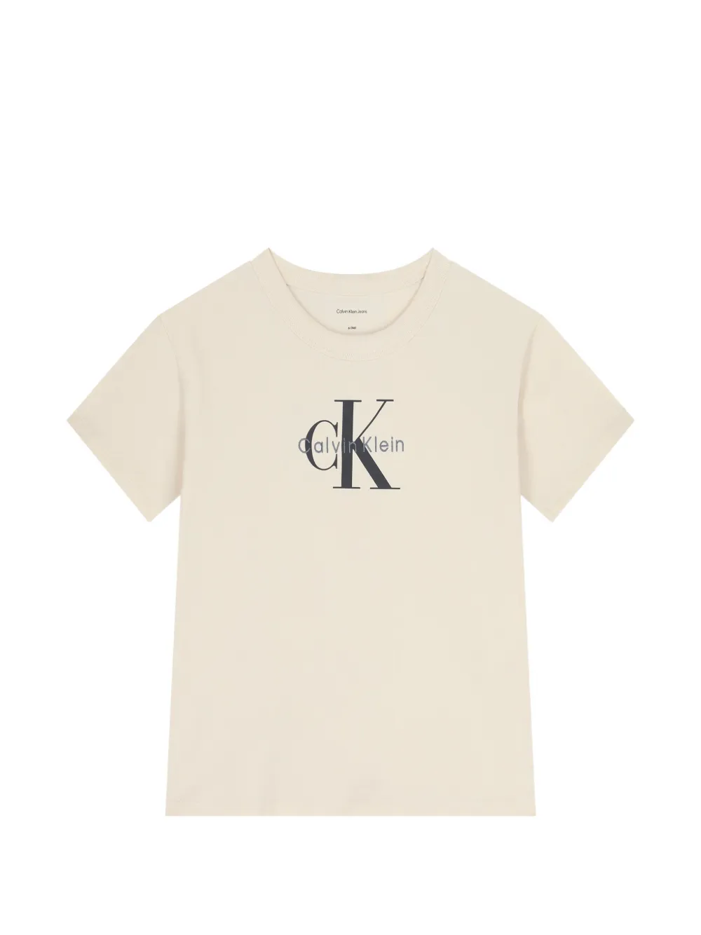 Calvin Klein Kids T-shirt con stampa - Toni neutri