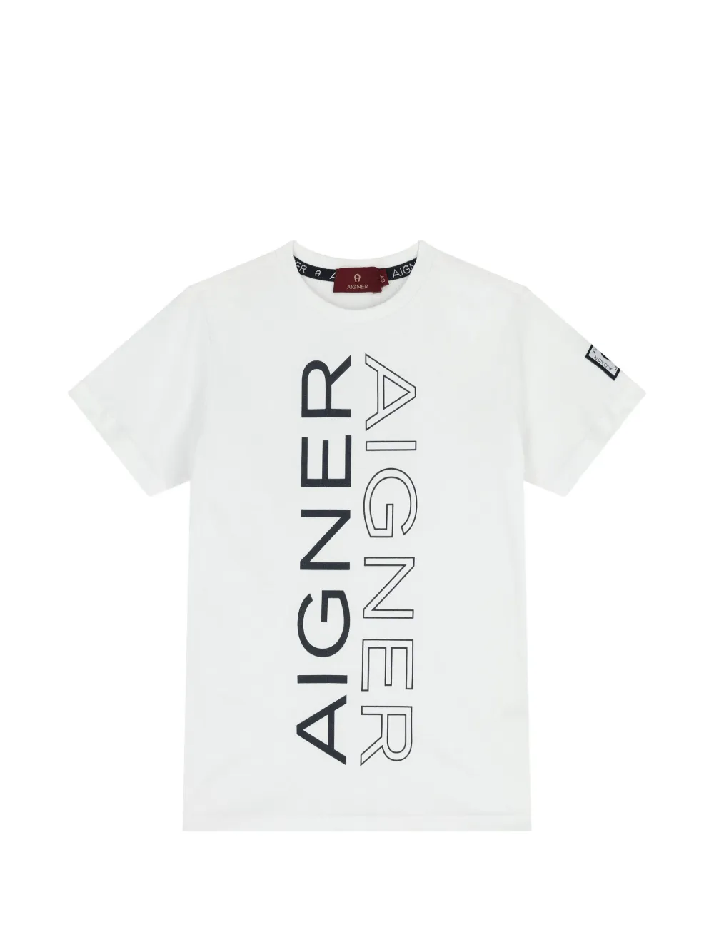 Aigner Kids logo t-shirt - Bianco