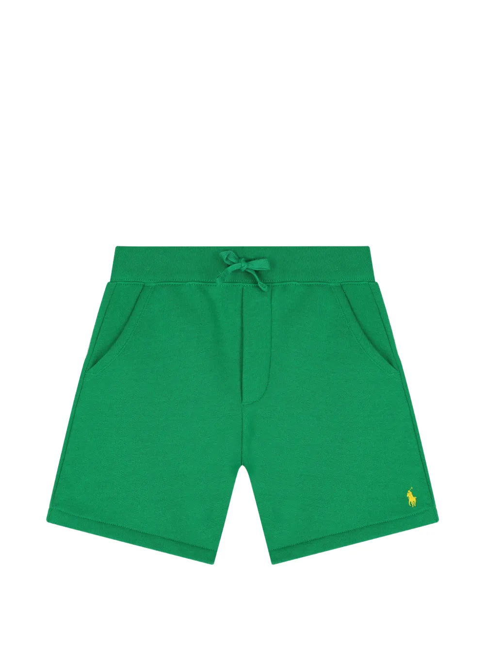 POLO RALPH LAUREN KIDS drawstring graphic shorts - Verde