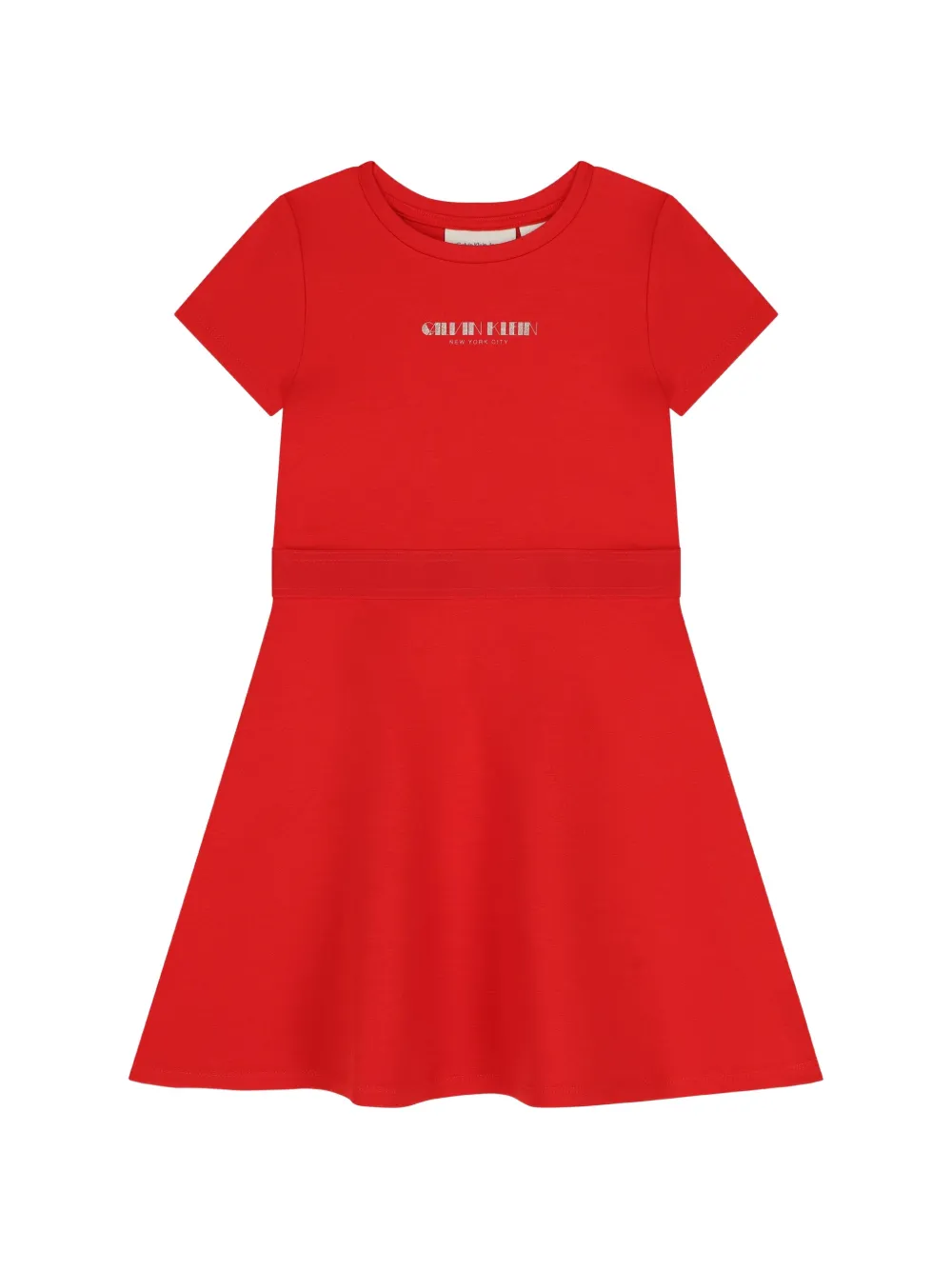Calvin Klein Kids logo dress - Rosso