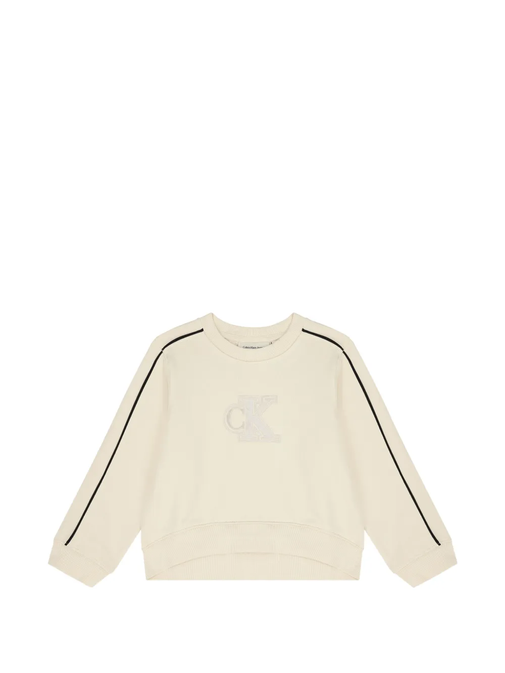 Calvin Klein Kids Trainingspak met logostreep Beige