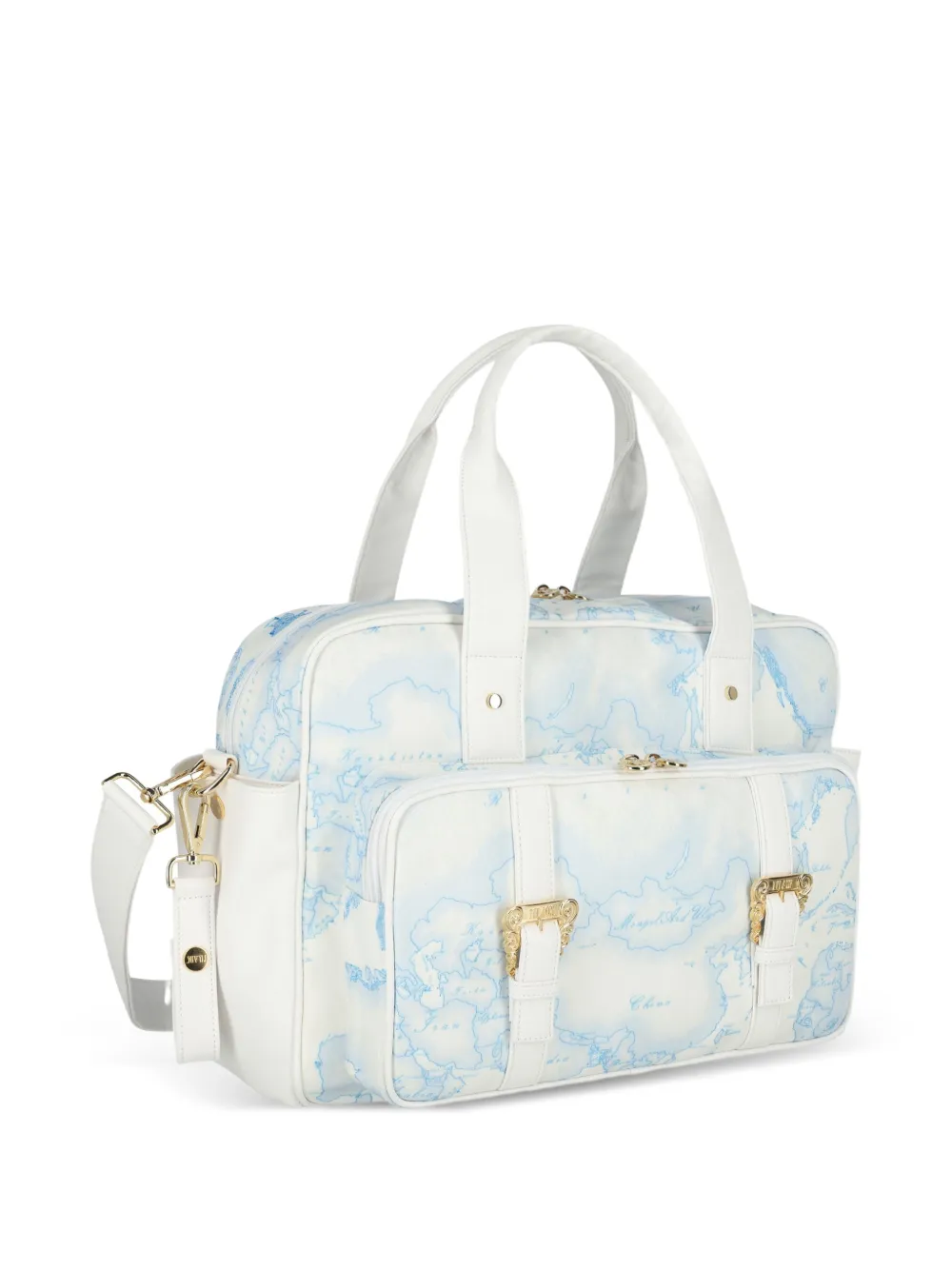  Alviero Martini Kids Bolso Cambiador Con Hebilla World Map - Neutro 