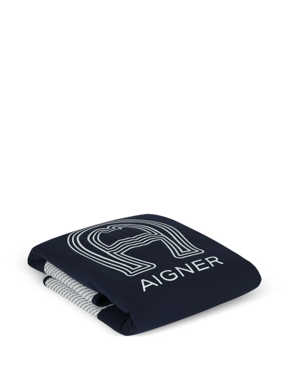  Aigner Kids Couverture à Logo Imprimé - Bleu 