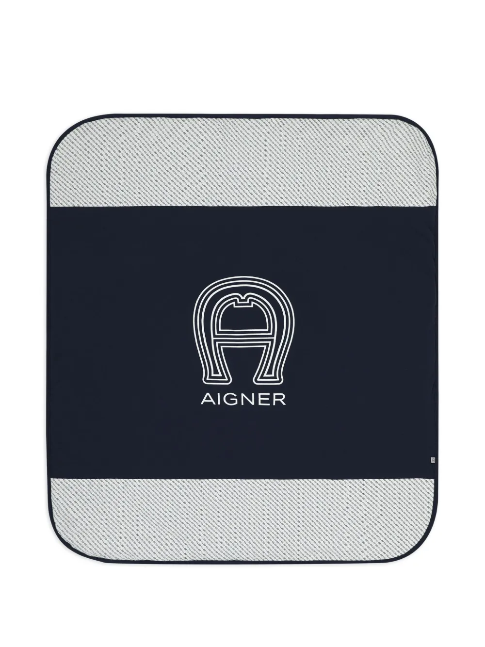 Aigner Kids logo-print blanket - Blu