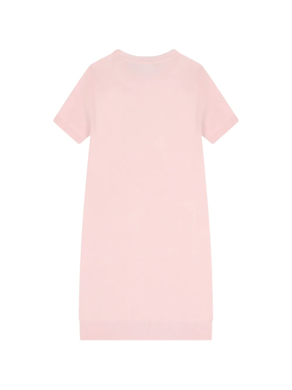 guess kids Jurk verfraaid met kristallen en ronde hals Roze