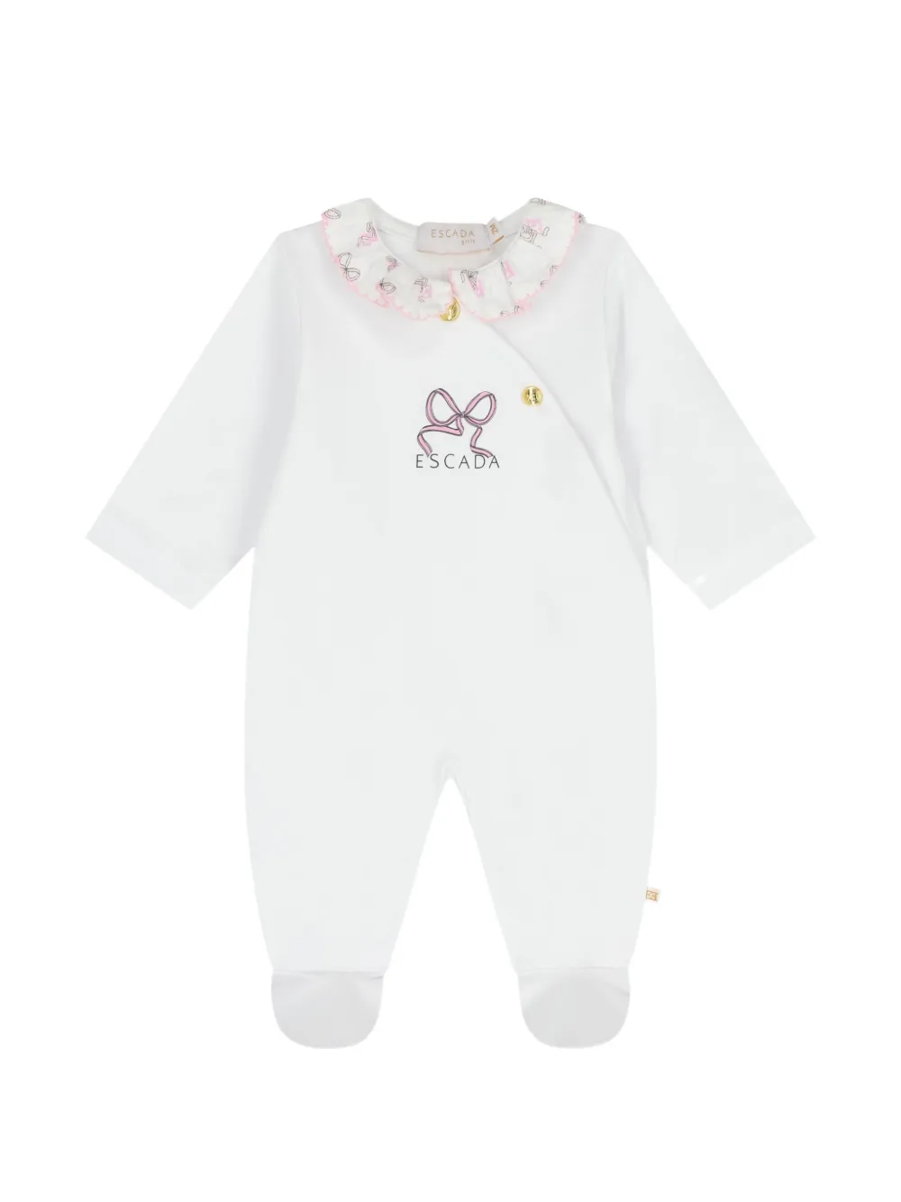 Escada Kids logo-print pyjama - White