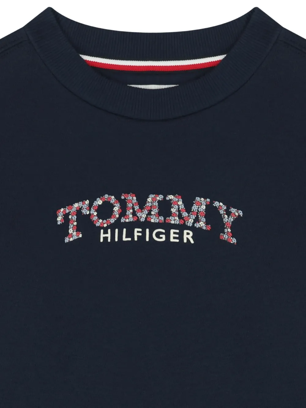 Tommy Hilfiger Junior Sweaterjurk met logoprint Blauw