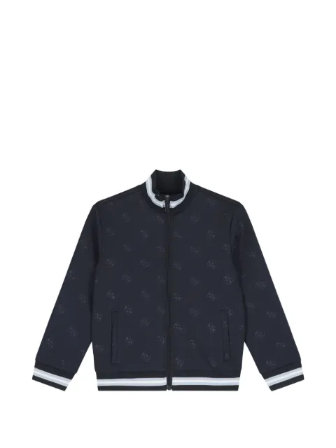 guess kids veste zippée à logo imprimé