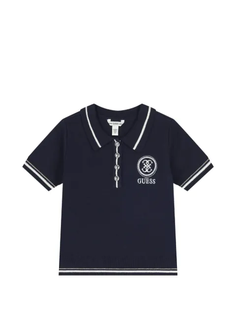 guess kids playera tipo polo con bordado