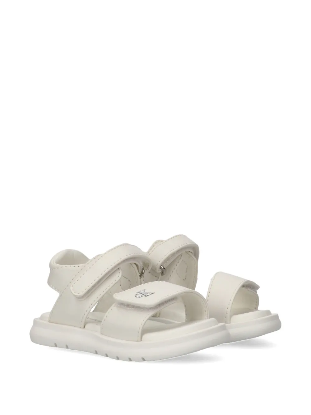Calvin Klein Kids Sandali con logo - Bianco