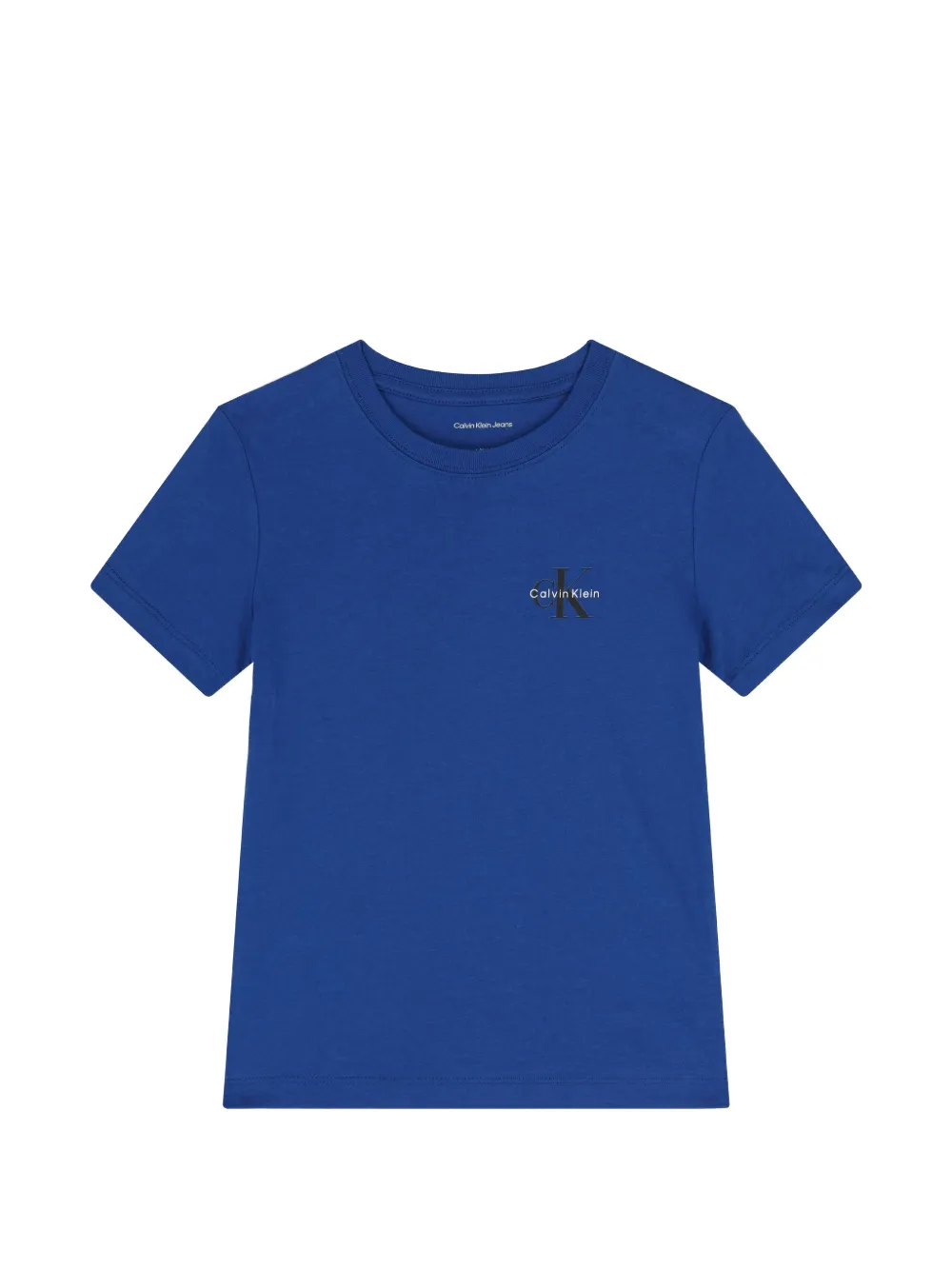 Calvin Klein Kids logo-print T-shirt - Blu