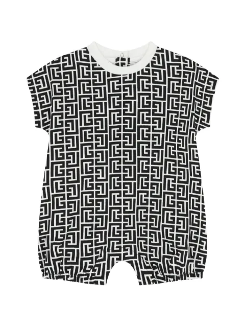 Balmain Kids monogram jumpsuit