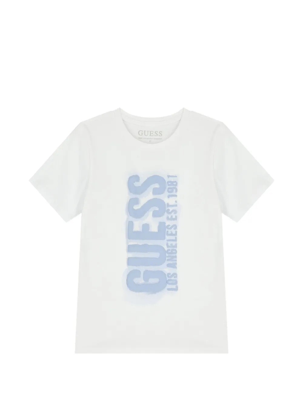 guess kids print short-sleeve T-shirt - Bianco