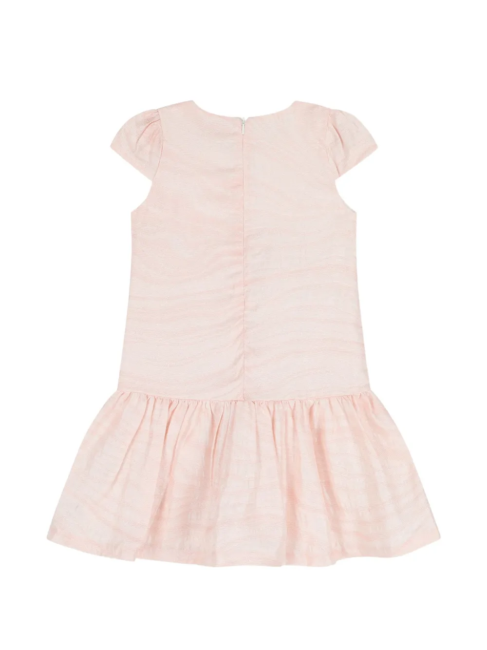 Escada Kids Jurk met ruches en textuur Roze