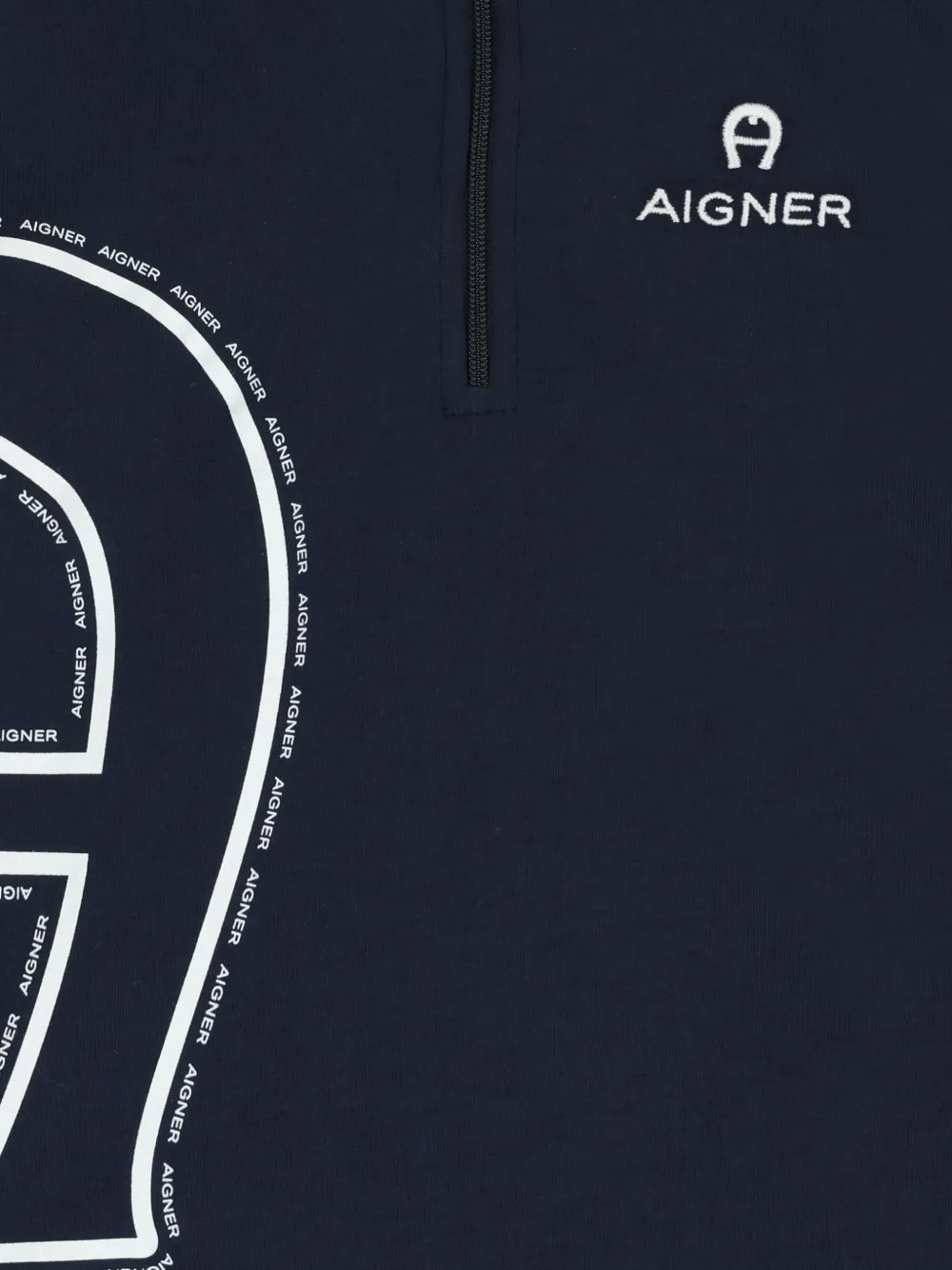  Aigner Kids Polo De Dos Tonos - Azul 