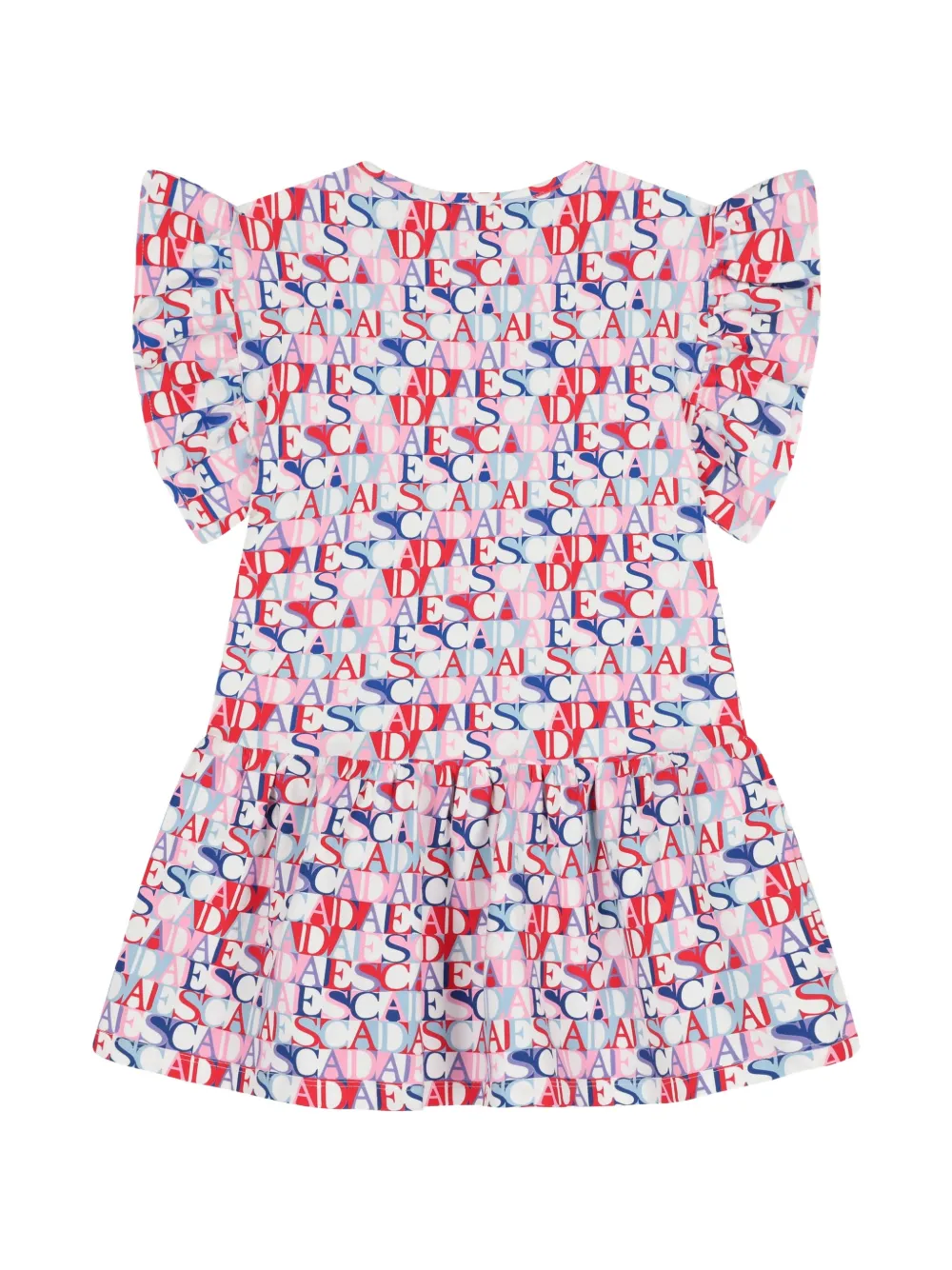 Escada Kids Jurk met ruches Roze