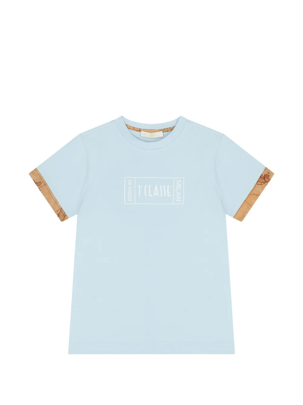Alviero Martini Kids print detail T-shirt - Blu