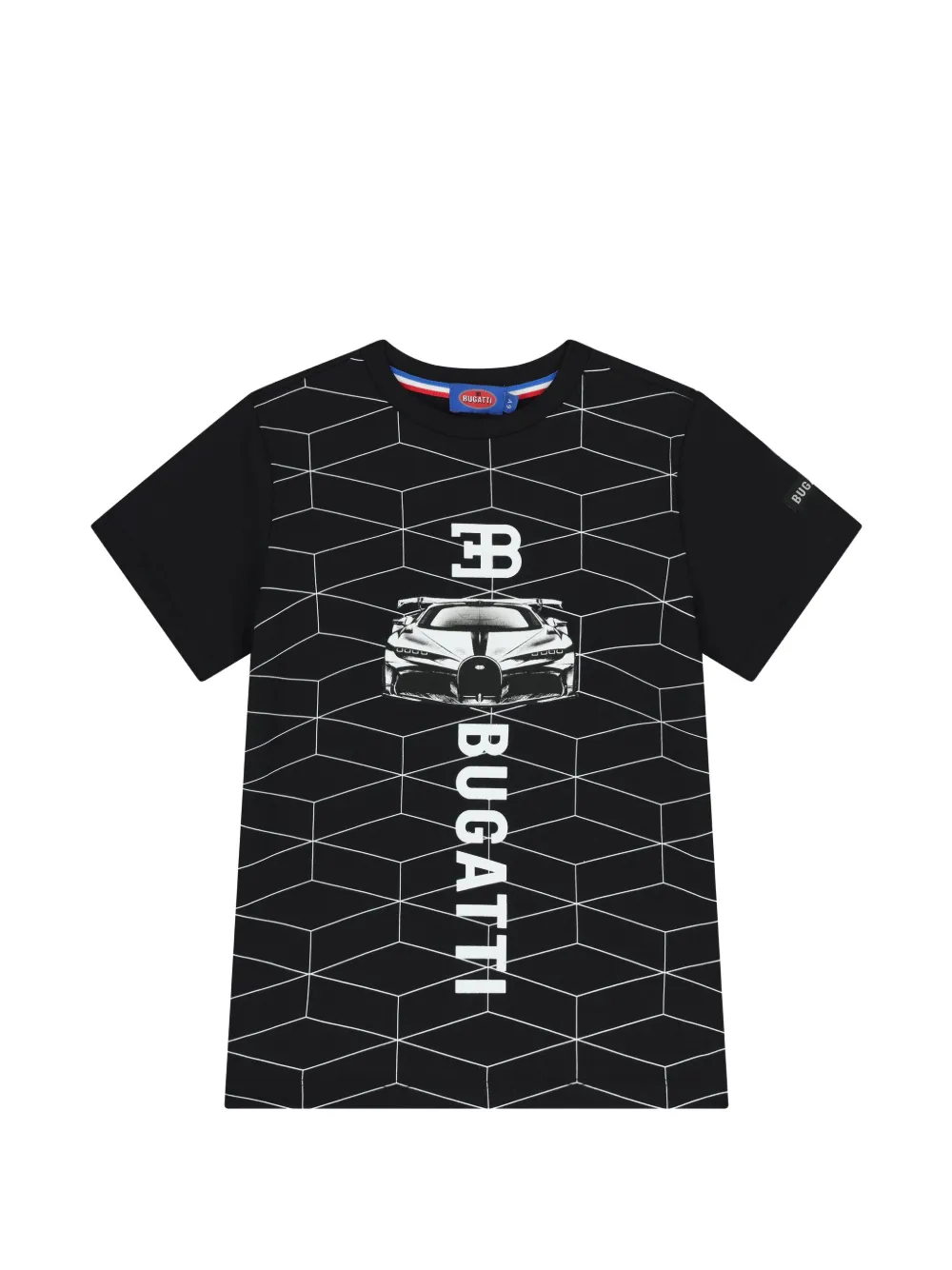 Bugatti Kids T-shirt con motivo geometrico - Nero