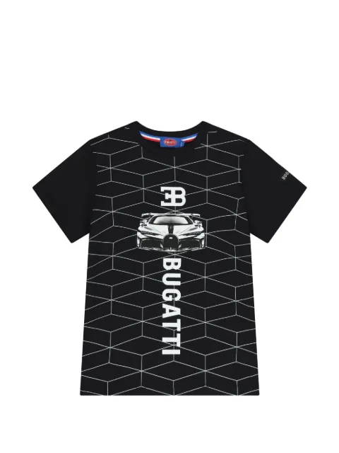 Bugatti Kids playera con motivo geométrico de carro