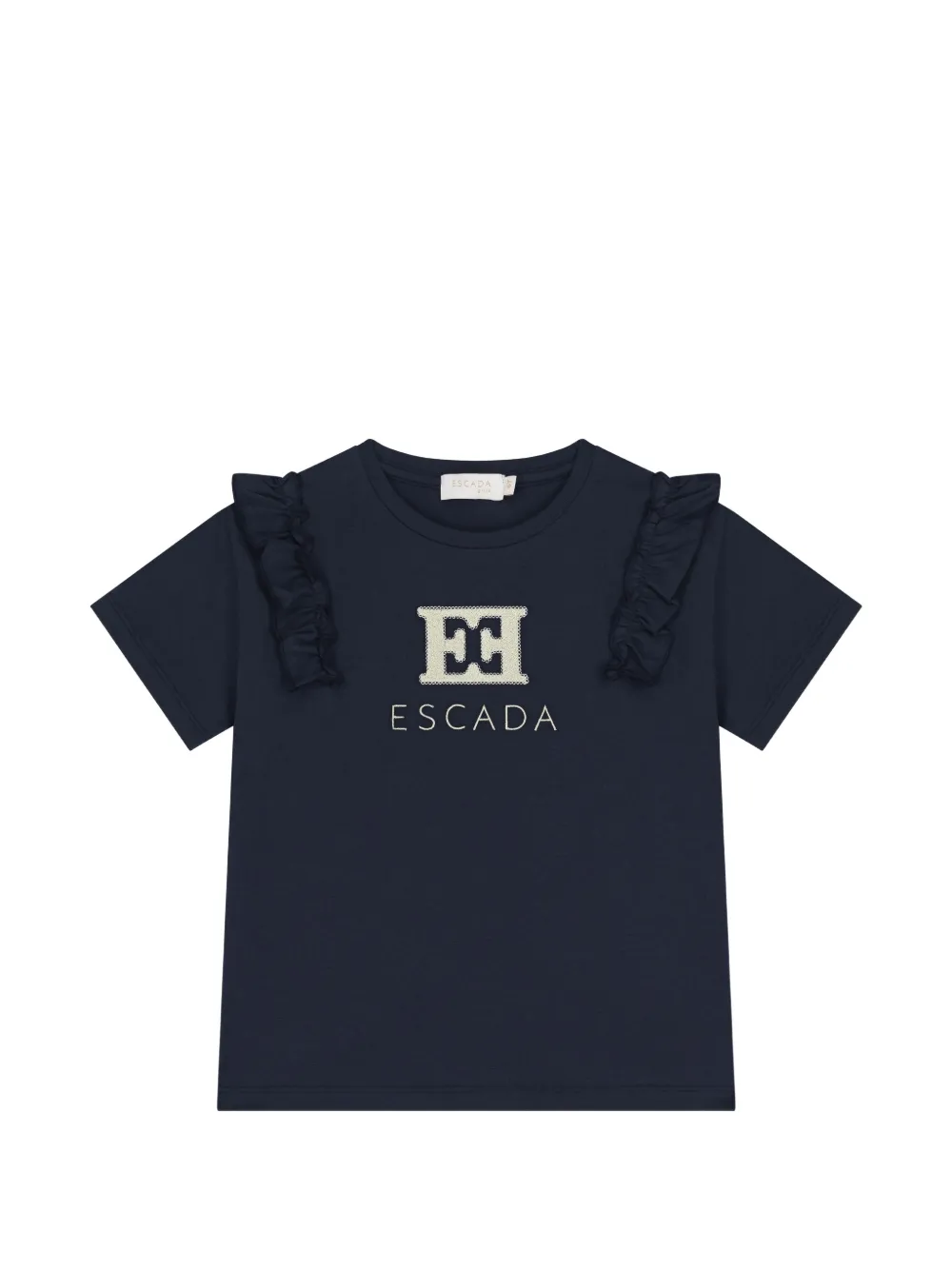 Escada Kids T-shirt con ruches - Blu