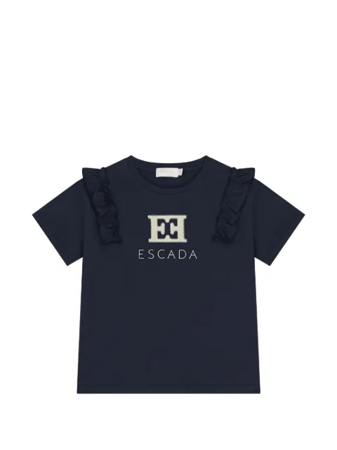 Escada Kids ruffled short-sleeve T-shirt