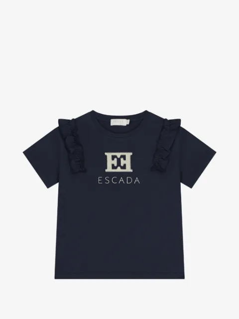 Escada Kids ruffled short-sleeve T-shirt