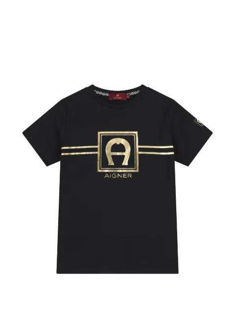 Aigner Kids logo-print T-shirt