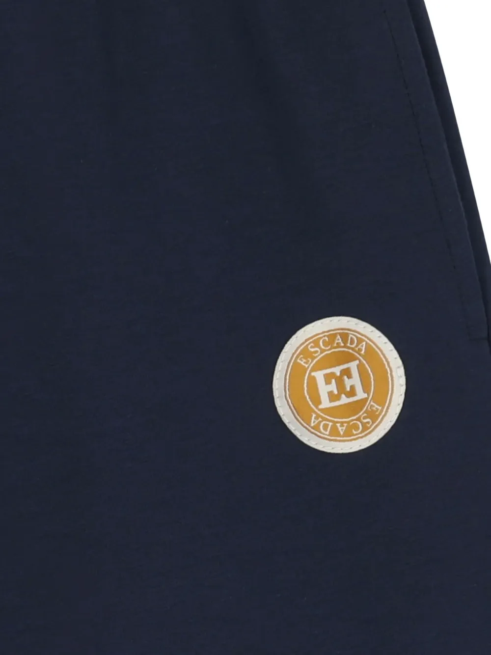 Escada Kids Broek met knoopdetail Blauw