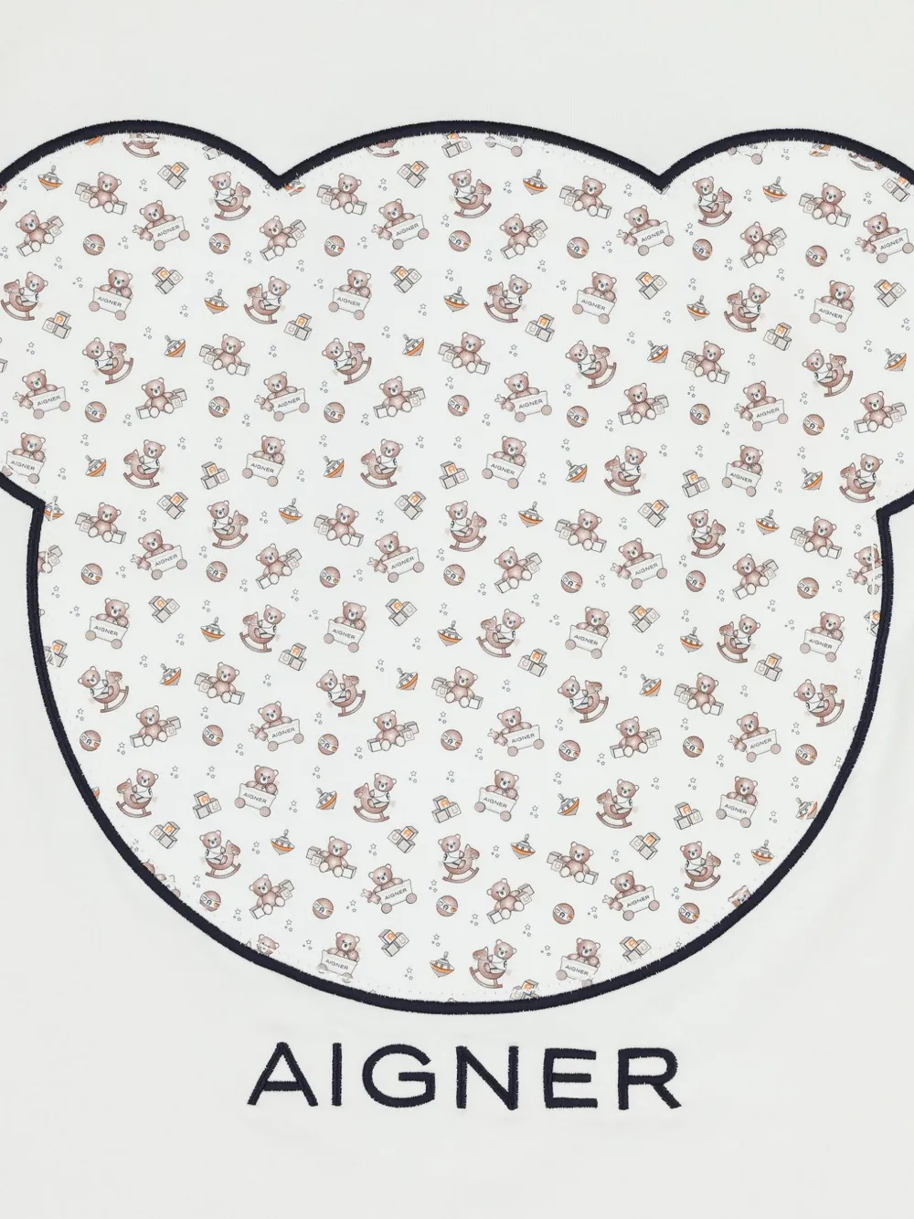 Aigner Kids Deken met print Beige