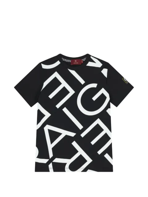 Aigner Kids print short-sleeve T-shirt