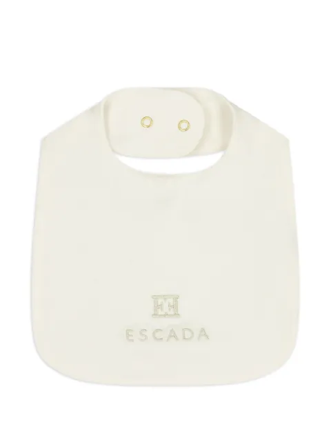 Escada Kids babero con logo bordado